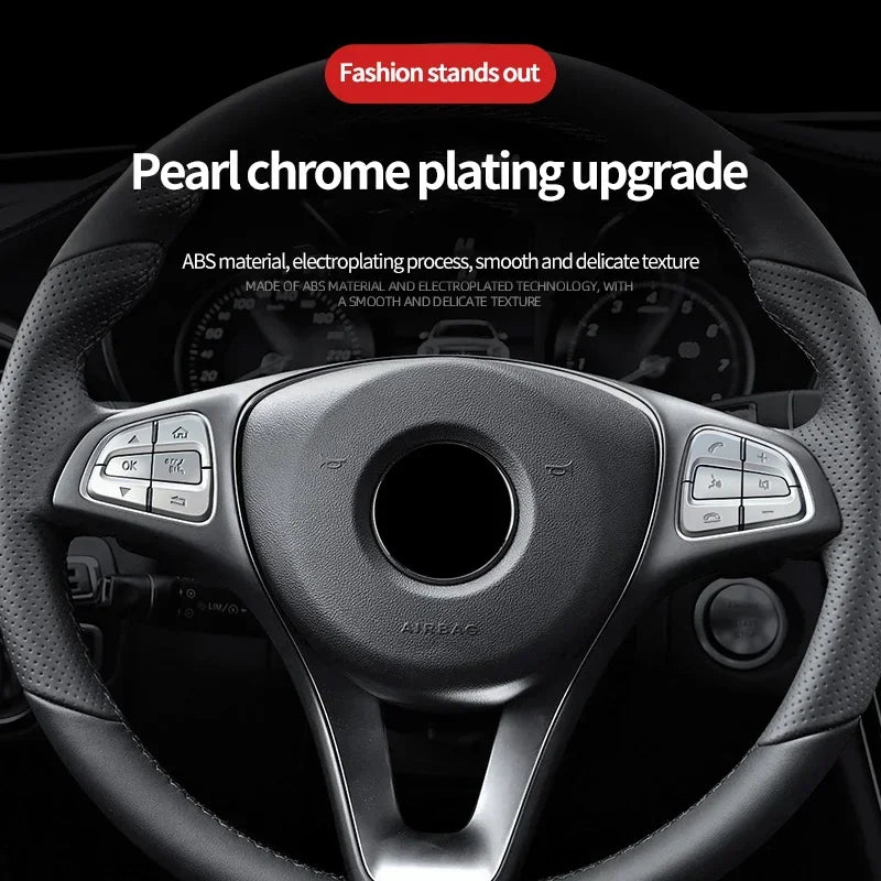 Car steering wheel button decorative protection sticker For 