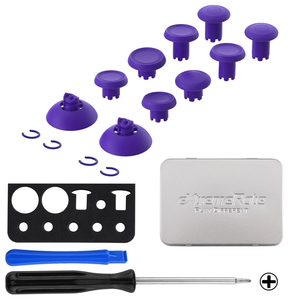 eXtremeRate ThumbsGear V3 Interchangeable Ergonomic Thumbsticks for ps5/EDGE Controller Replacement Analog Thumb Sticks for ps4