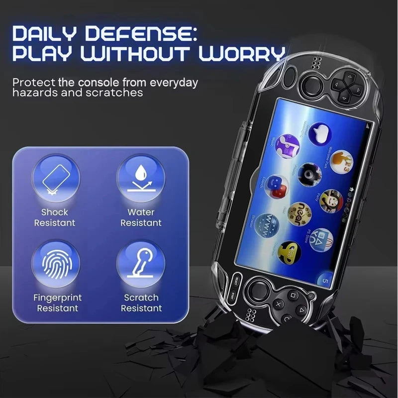 Protective Crystal Clear Hard Case for PS Vita 1000 Handheld