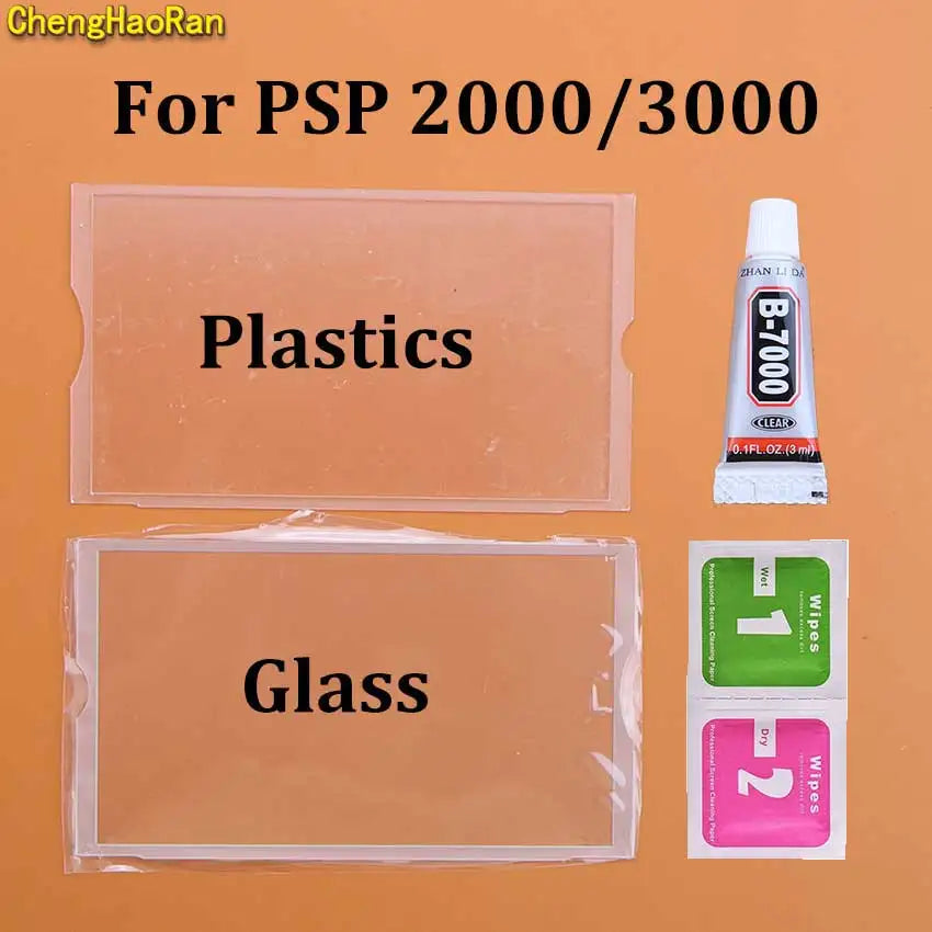 Plastic Glass Mirror Display Screen Lens Cover For PSP 2000 