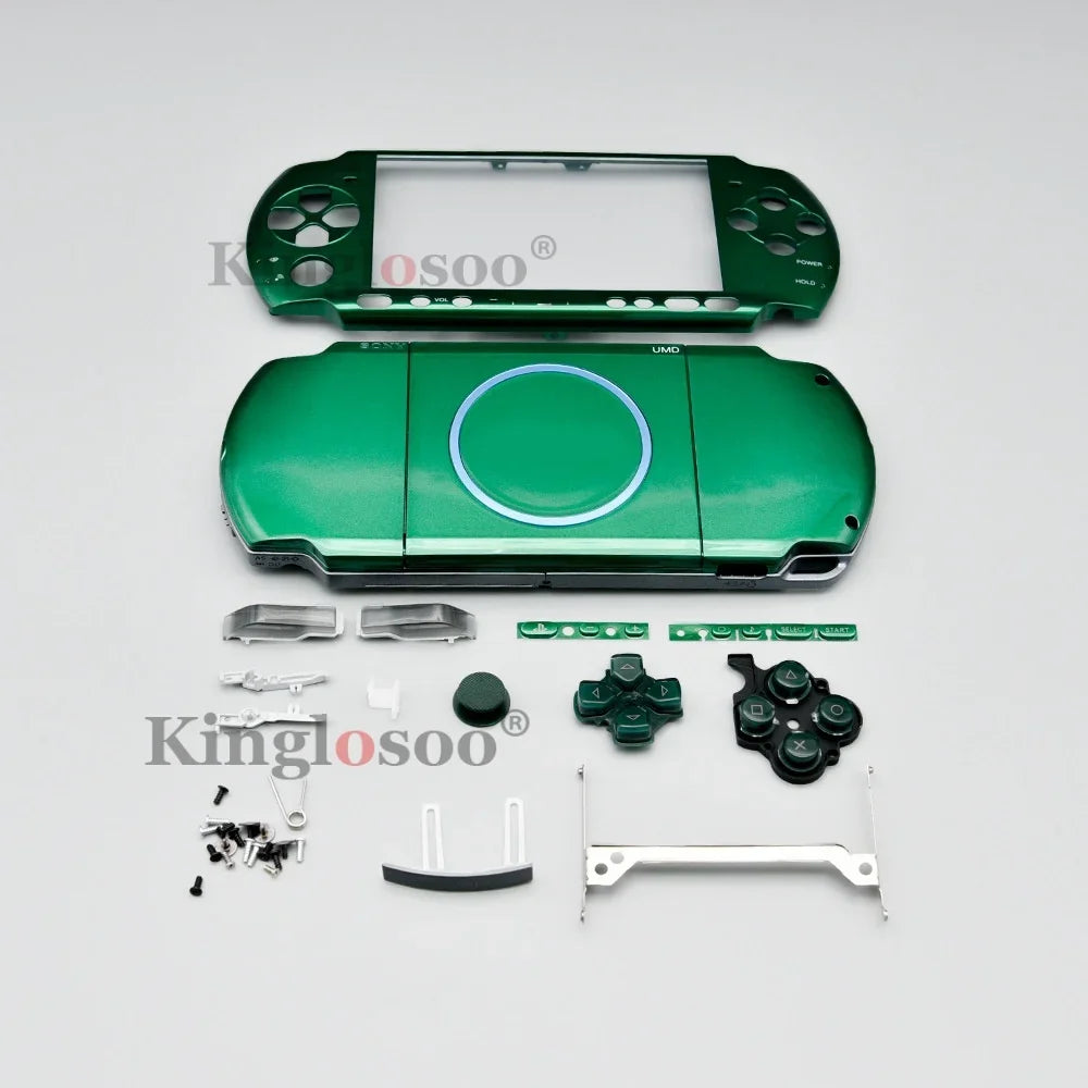 Full Housing Shell Case for PSP 3000 PSP3000 Console Replacement Protective Cover with Buttons Kit & Screws Accessory 7 Color