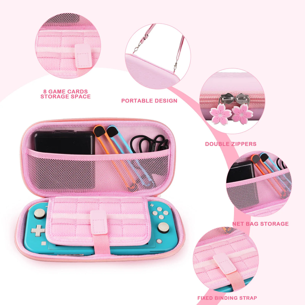 PU Waterproof Pouch Case Storage Traveling Cover Box for Swi