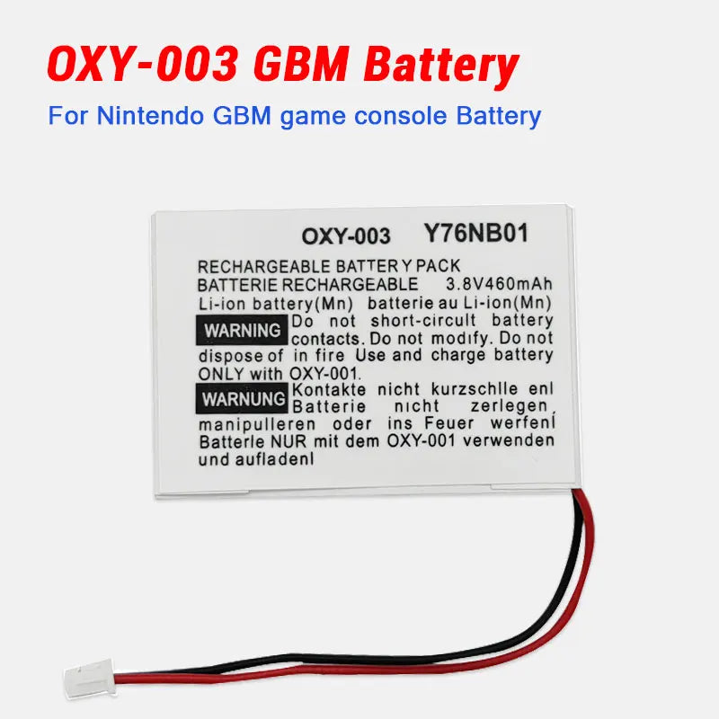 GBM Game Console Battery OXY-003 OXY 003 460mAh 3.8V Li-ion 