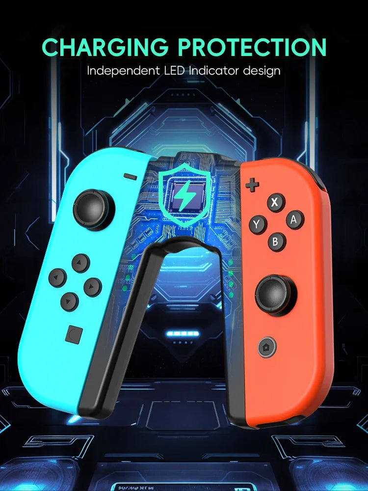 Charging Grip for Joycon Controller Handle Bracket Charger D