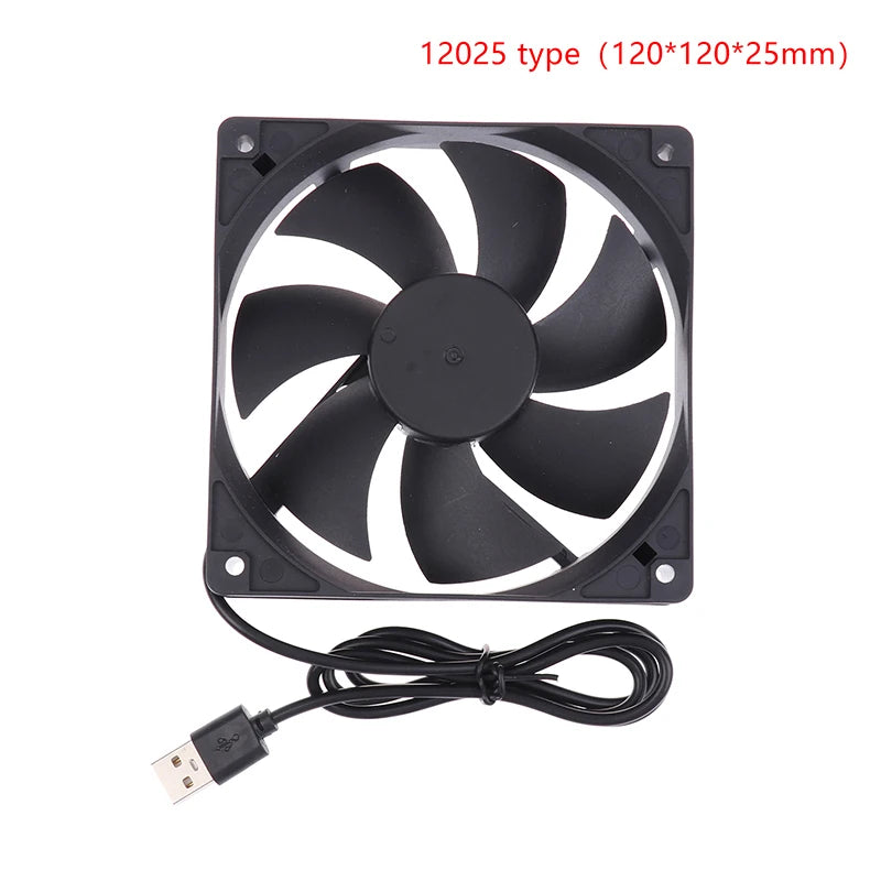 5V Brushless Cooling Fan USB Router Fan Computer Case TV Box Cooling Case 50mm 80mm 90mm 120mm PC DIY Cooler Desktop Fan