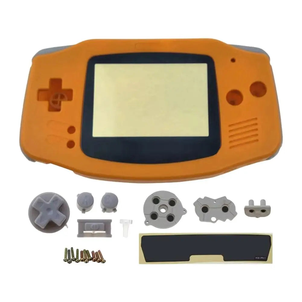 14 Styles Advance Game Console Replacement Casing For GBA Full Replacement Housing Shell Complete Buttons Screws Faceplate Kit