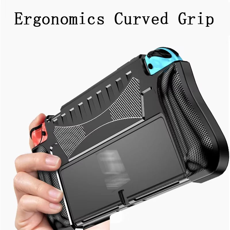 For Switch OLED 2021 Dockable Protective Case Soft Silicone 