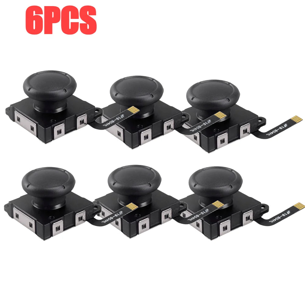 1-6PCS Hall Sensing Joystick for JoyCon Replacement No Drifting Electromagnetic Stick for Swicth / Switch OLED/Lite