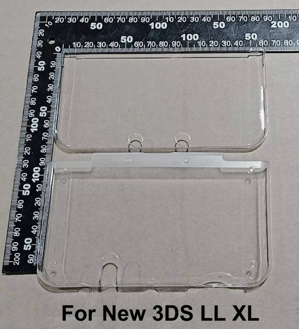 For New 2DS 3DS XL LL Clear Split Shell Transparent Protecti