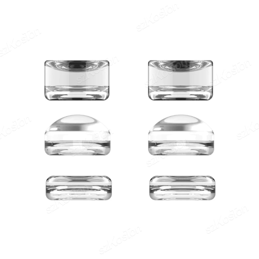 Clear Thumb Grips Caps for Switch 2 Pro Controller Anti-Slip Soft Silicone Joystick Cap Cover for Switch2 Gaming Accessories
