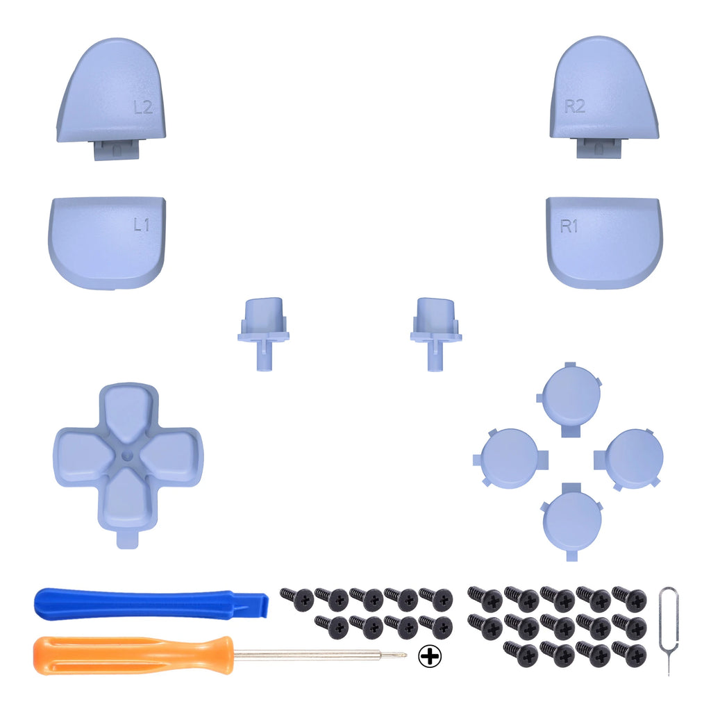 eXtremeRate Replacement D-pad R1 L1 R2 L2 Triggers Face Buttons Full Set Buttons For ps5 Controller BDM-030/040/050/060