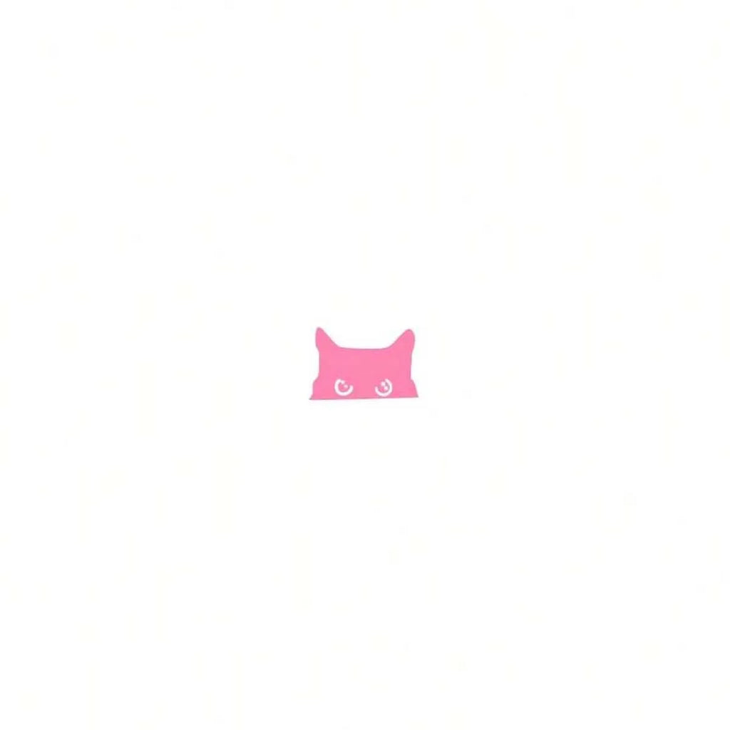 Cat Peep Sticker Car Sticker Black Cat Peep Sticker Blank Button Vinyl Sticker Cat Ten Card