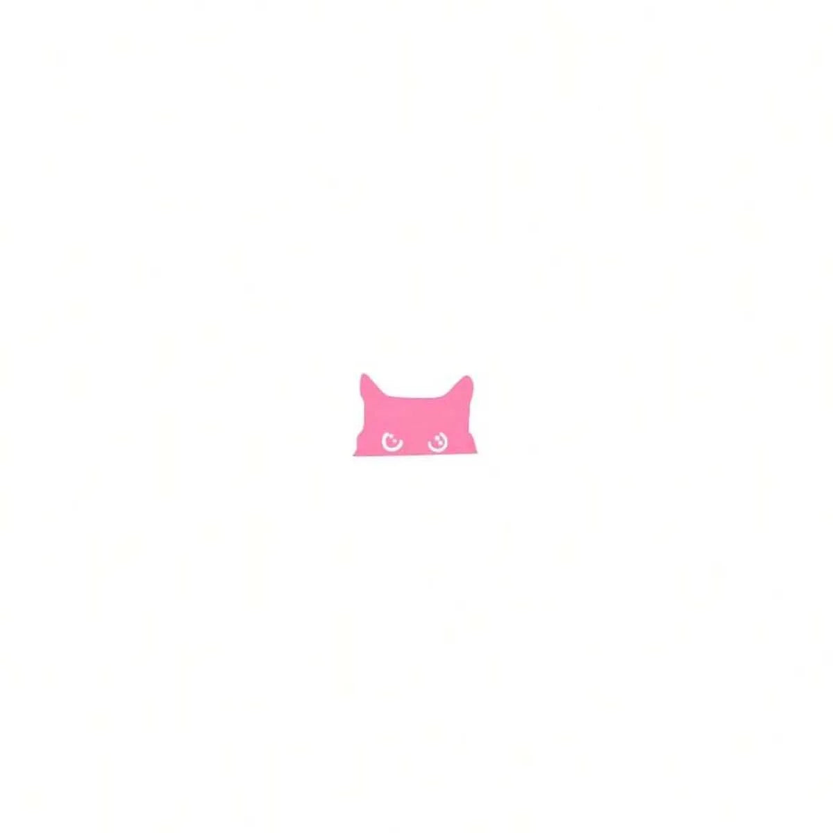 Cat Peep Sticker Car Sticker Black Cat Peep Sticker Blank Button Vinyl Sticker Cat Ten Card