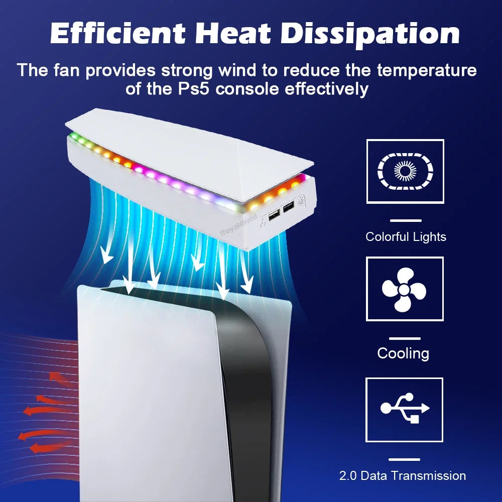 White Upper Cooling Fan Base Game Cooler Stand Bracket with 