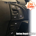 Steering Wheel Button Sticker Repair Decal For Citroen C4L W