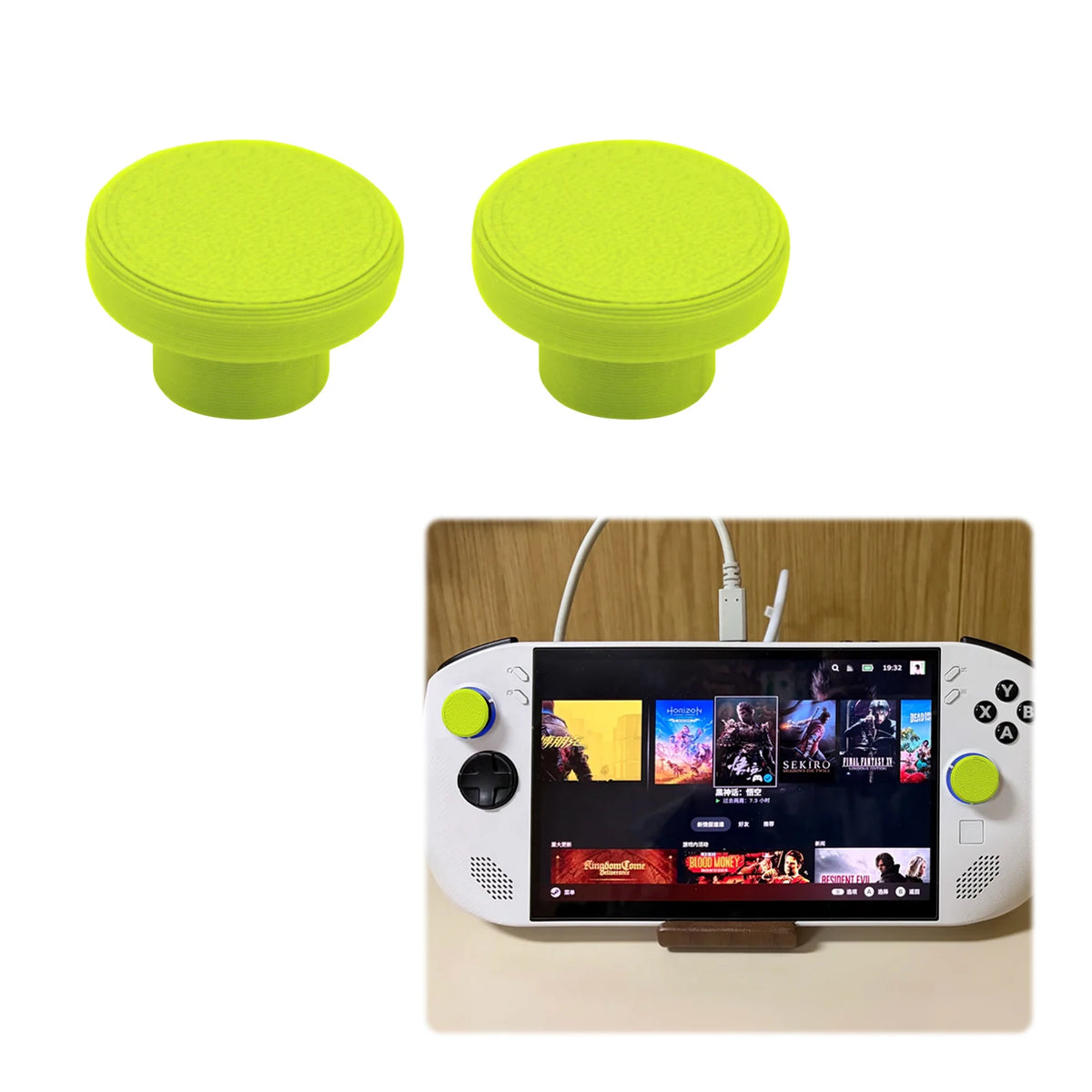 2Pcs Analog Thumb Stick Grip Cap For Legion Go S Controller Gamepad Rocker Caps Thumbstick Accessories