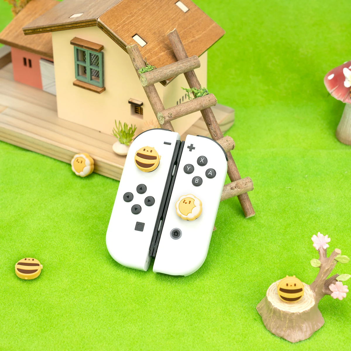 Super Cute Silicone Soft Joycon Thumb Stick Grip Cap Joystic