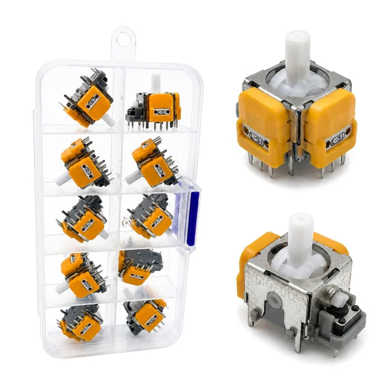 2Pcs 3D Analog Sensor Hall Effect Analog Joystick Replacement Repair Game Controller Thumb Stick For PS5/PS4/Xbox One/Switch Pro