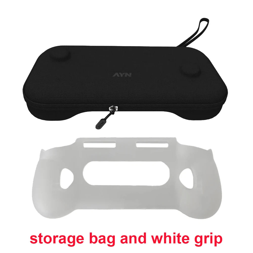 Black White Grey Grip Storage Bag Case Holder Shell for AYN Odin 3 Gaming Console Handheld Gaming Accessories