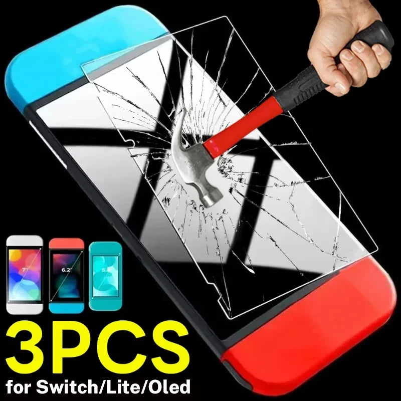 1/2/3PCS Protective Glass for Nintend Switch Tempered Glass 