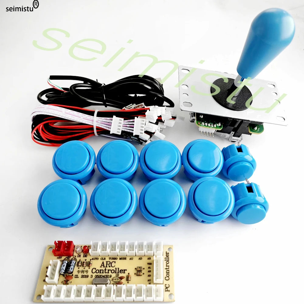 Copy SANWA Kit Game Machine Arcade Console DIY Kit Push Buttons For PC Raspberry Pi Zero Delay USB Board Controller