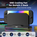 IINE RGB Cooling Fan for Switch 2 Dock/ns2/Switch2 RGB Light