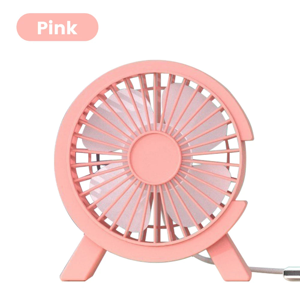Elough Desk Fan Portable USB Mini Portable Camping Fan Home USB Electric Fan Energy saving Silent Desktop Personal Fan