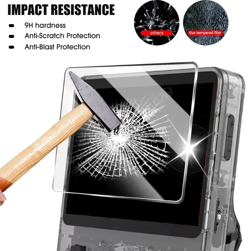 3 IN 1 Carrying Storage Case with Tempered Glass Screen Prot
