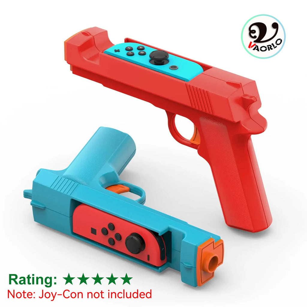 New For NS Switch Small Handle Shooting Game Gun Stock Grip Switch OLED Left and Right Controller Gun Stock Handle 2 Packs