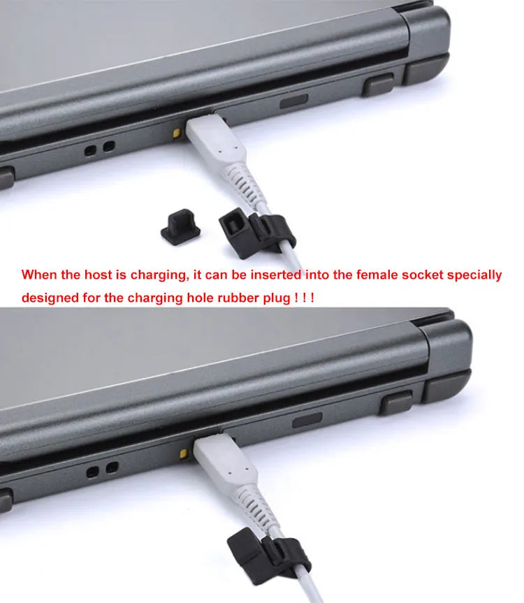 JCD 1Set Silicone Anti-Dust Plug Earphone Jack Charging Dock