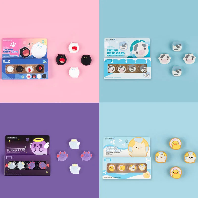 Super Cute Silicone Soft Joycon Thumb Stick Grip Cap Joystic