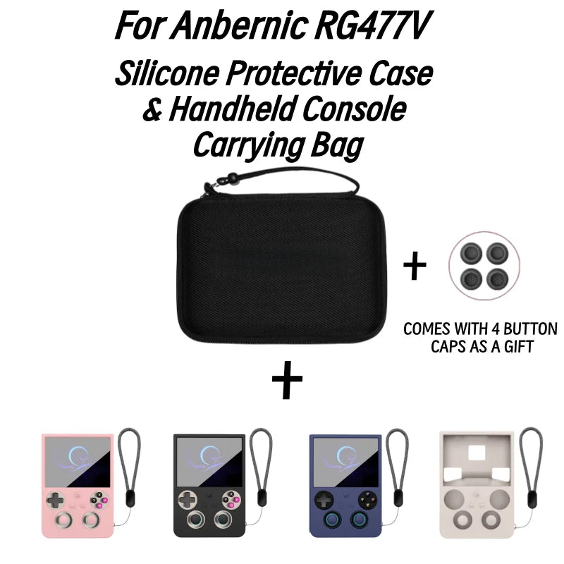 3in1 Protective Kit for Anbernic RG477V Silicone Protective 