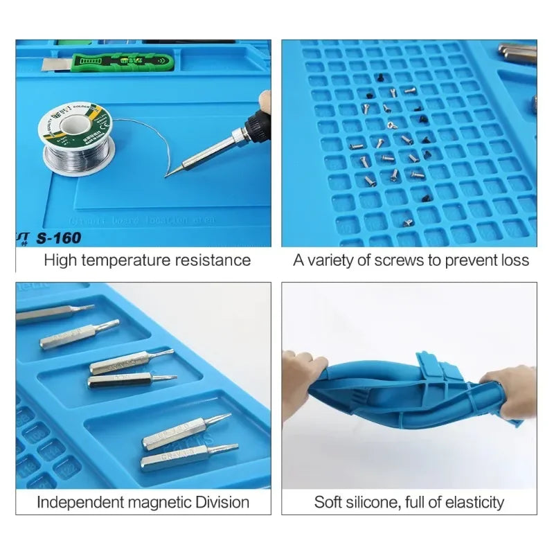 Magnetic Mat Silicone Repair Mat Circuit Board Soldering Pad