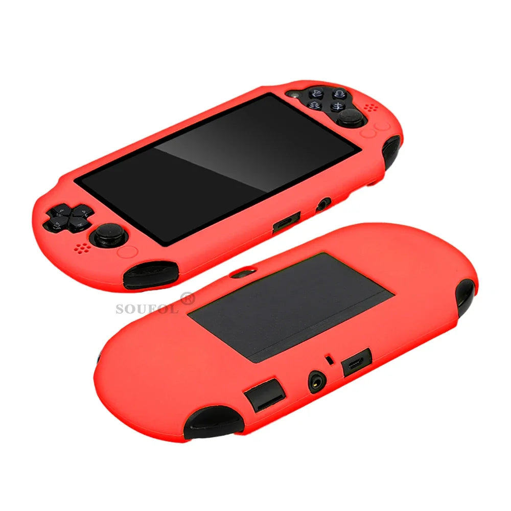 Silicone Rubber Soft Protective Case Cover for PSV 2000 PS Vita 2000 Console Protector Skin Case