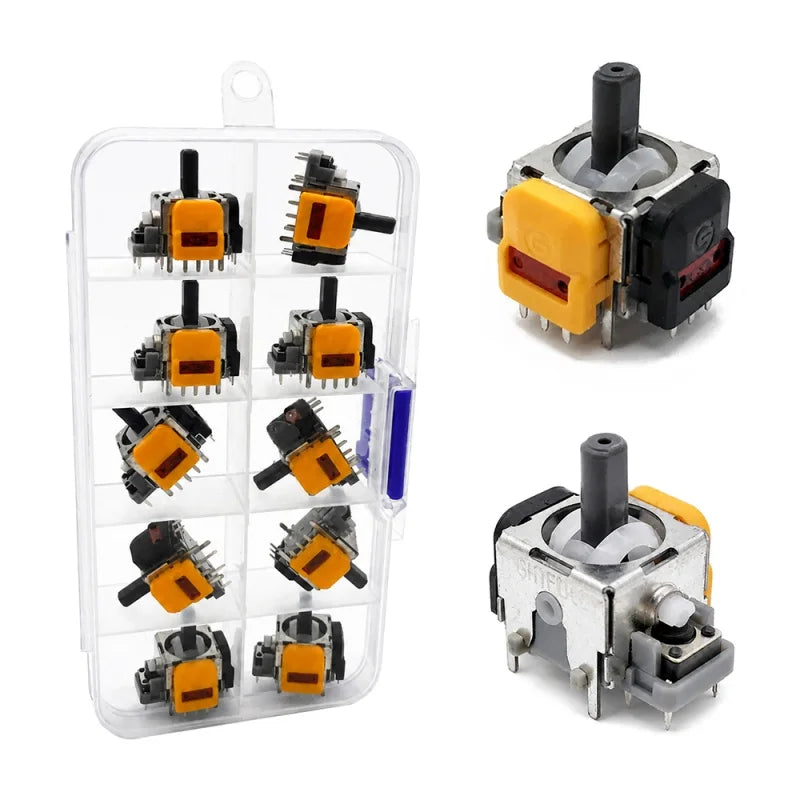 2Pcs 3D Analog Sensor Hall Effect Analog Joystick Replacement Repair Game Controller Thumb Stick For PS5/PS4/Xbox One/Switch Pro