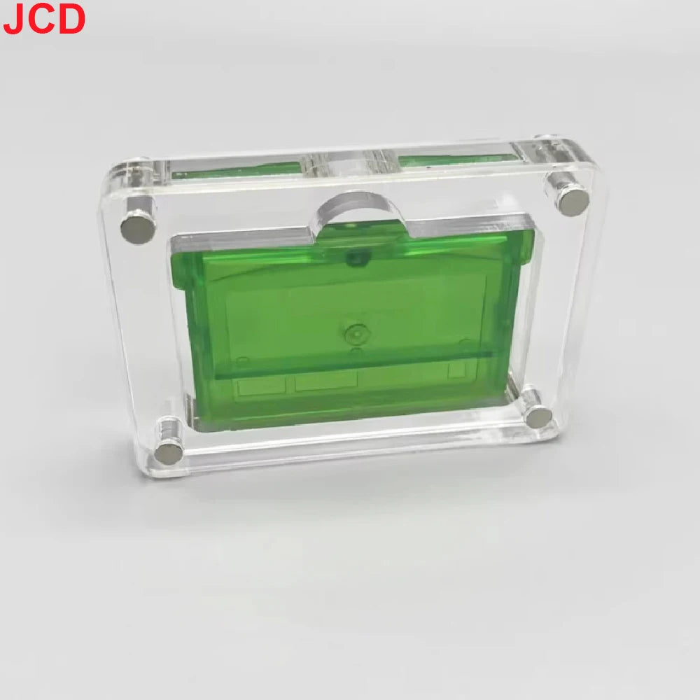 JCD 1pcs For GBA Game Card Box Magnetic Cover High Transpare