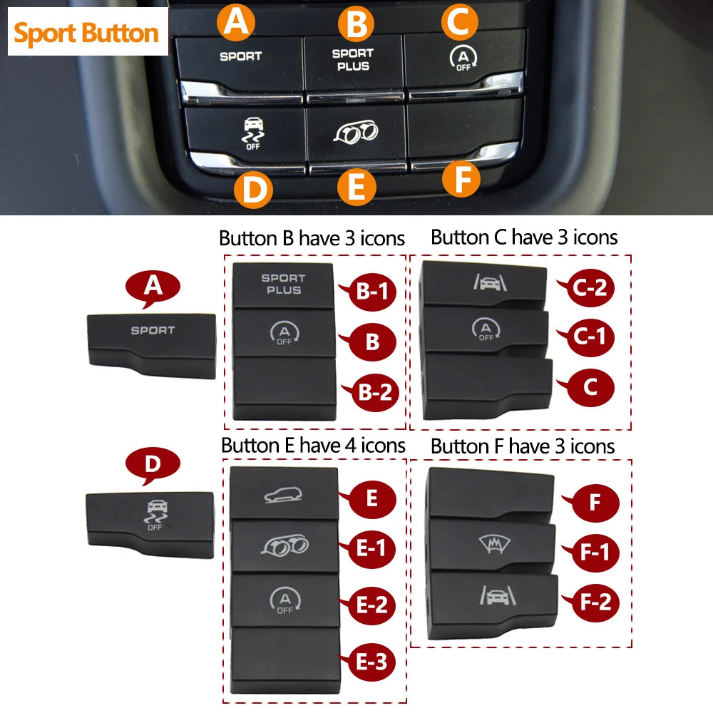 Car Center Console Drive Mode Traction Control Multi Functio