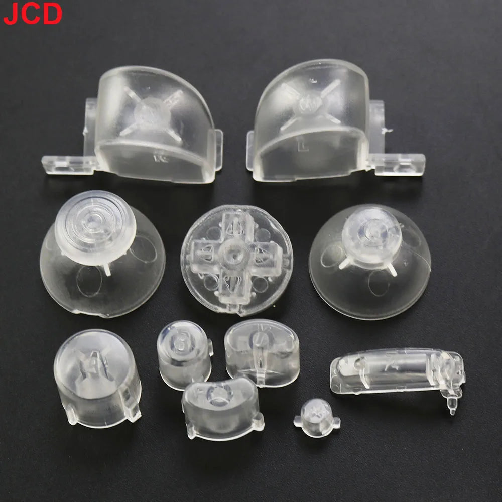 JCD 1Set Full Set L R ABXY Z Keypads Buttons With 3D Thumbsticks Caps For GameCube For NGC D Pads Power ON OFF Buttons Replace
