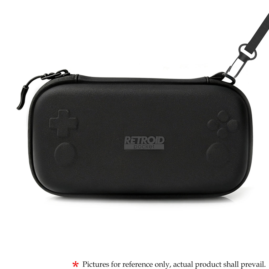 Hard EVA Carrying Case & Tempered Glass Screen Protector for Retroid Pocket Nova Handheld Game Console Accessories