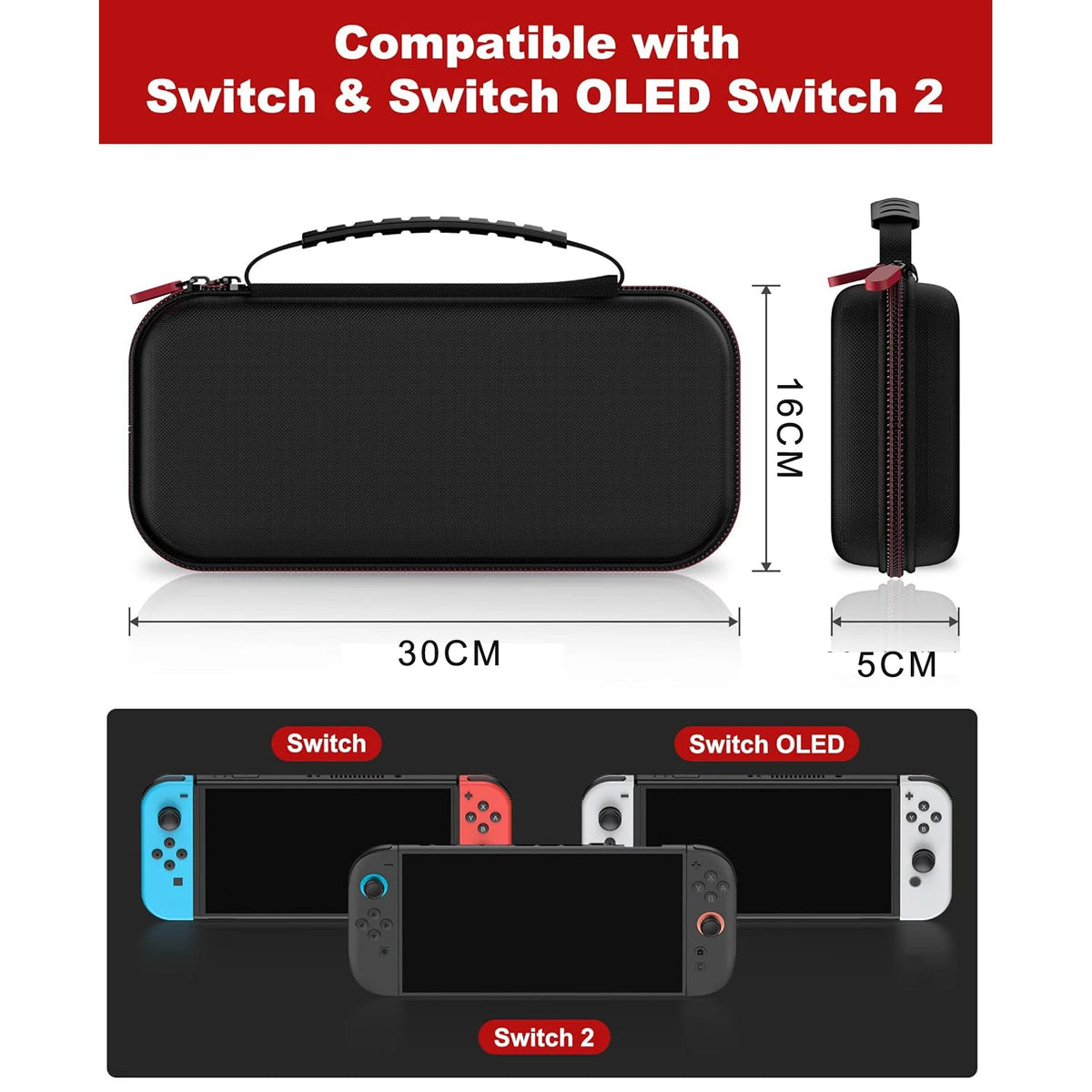 Carrying Case Kit For Switch 2 (2025) Travel Case Hard Shell