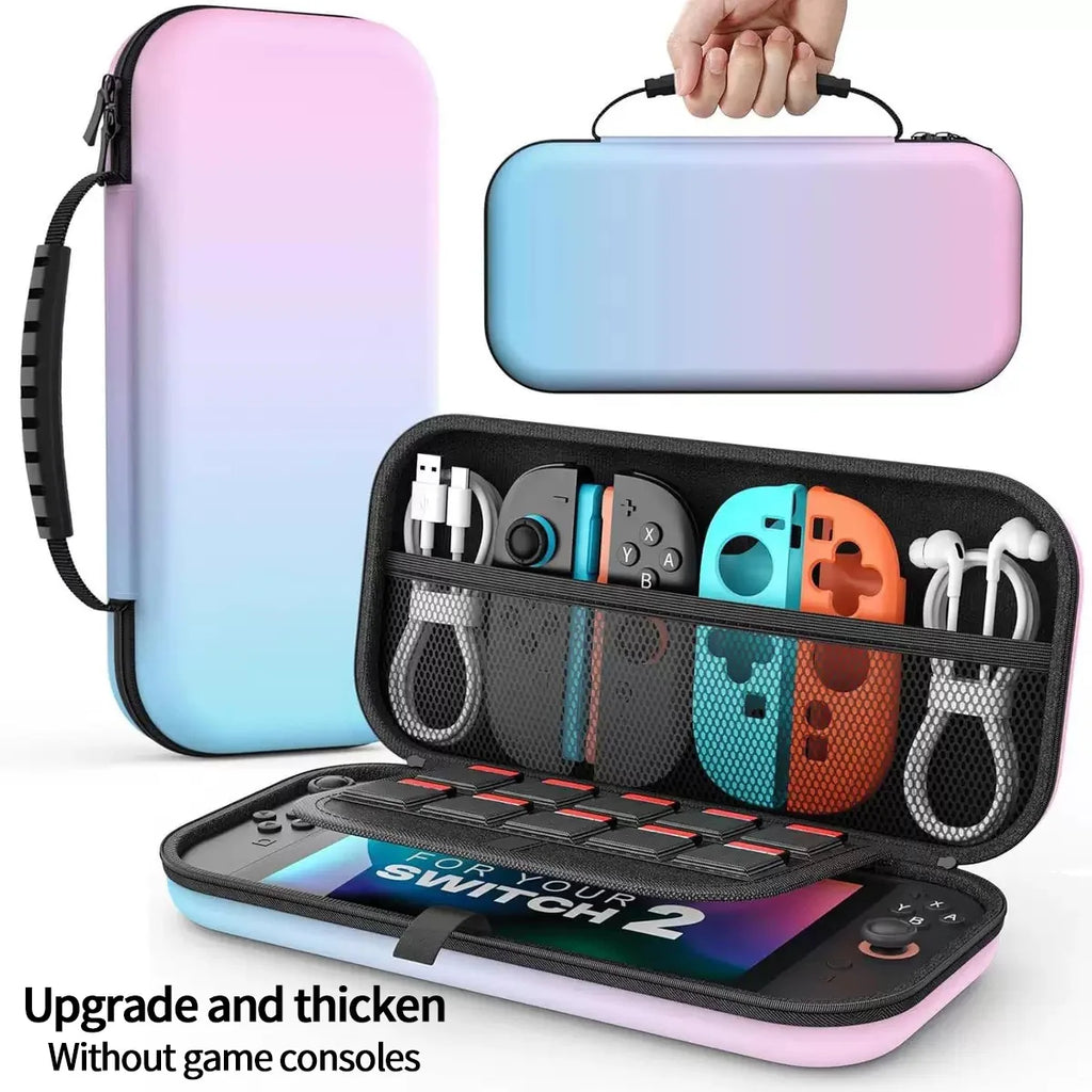 Comptible for Switch 2 Portable Lightweight and Large Capacity Waterproof Carrying Case Protected for Console Accessory