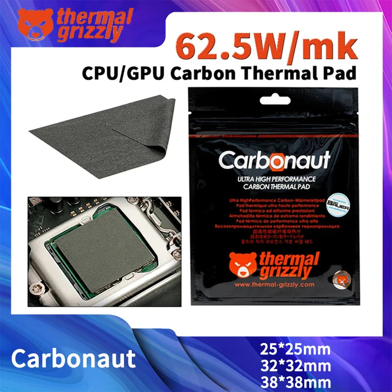 Thermal Grizzly Carbonaut 0.2mm Carbon Thermal Pad Non-Adhes