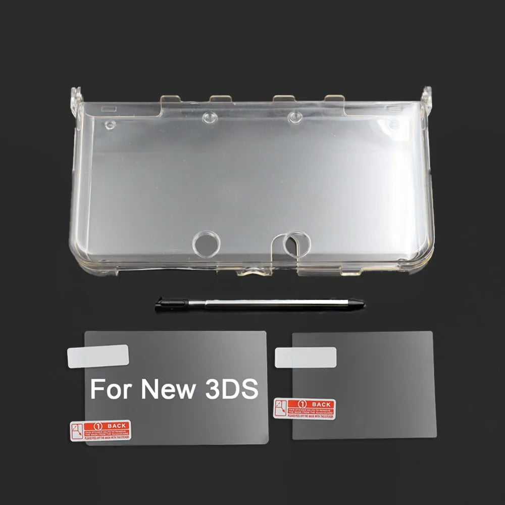 Clear Split Protective Shell Case for New 3DS Transparent Ha