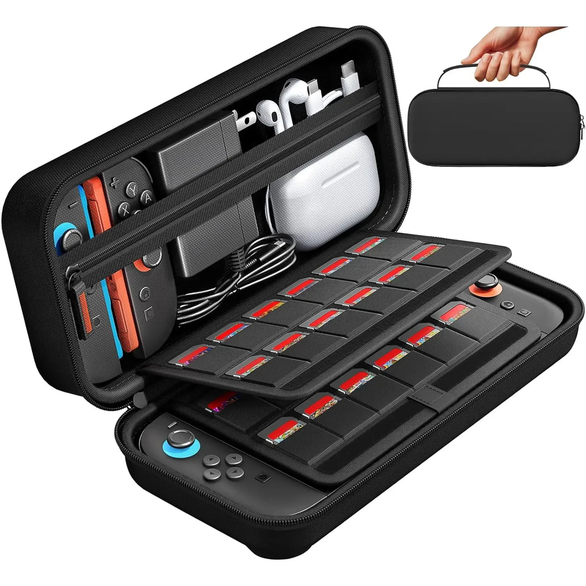 Protective Carrying Case for NS Switch 2 with Game Cards Slo