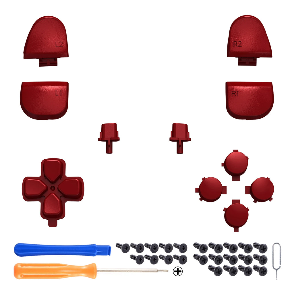 eXtremeRate Replacement D-pad R1 L1 R2 L2 Triggers Face Buttons Full Set Buttons For ps5 Controller BDM-030/040/050/060