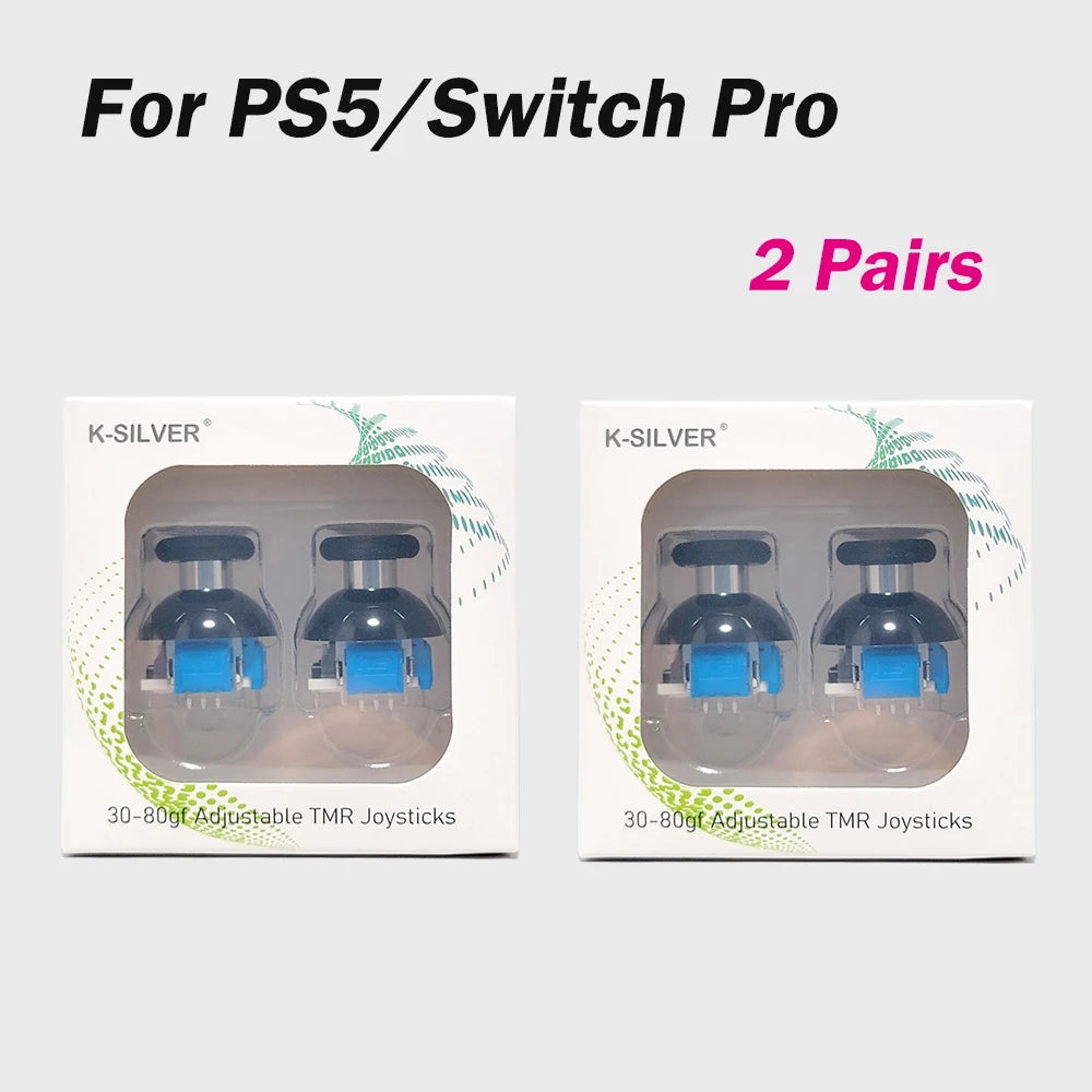 K-Silver JT13 Pro JT13-009 Tension Adjustable TMR Joystick Anti-Drift for PS4 PS5 Switch Pro Xbox Controller Replacement Part
