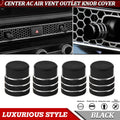 4pcs Black Center Console Air Vent AC Outlet Switch Knob But