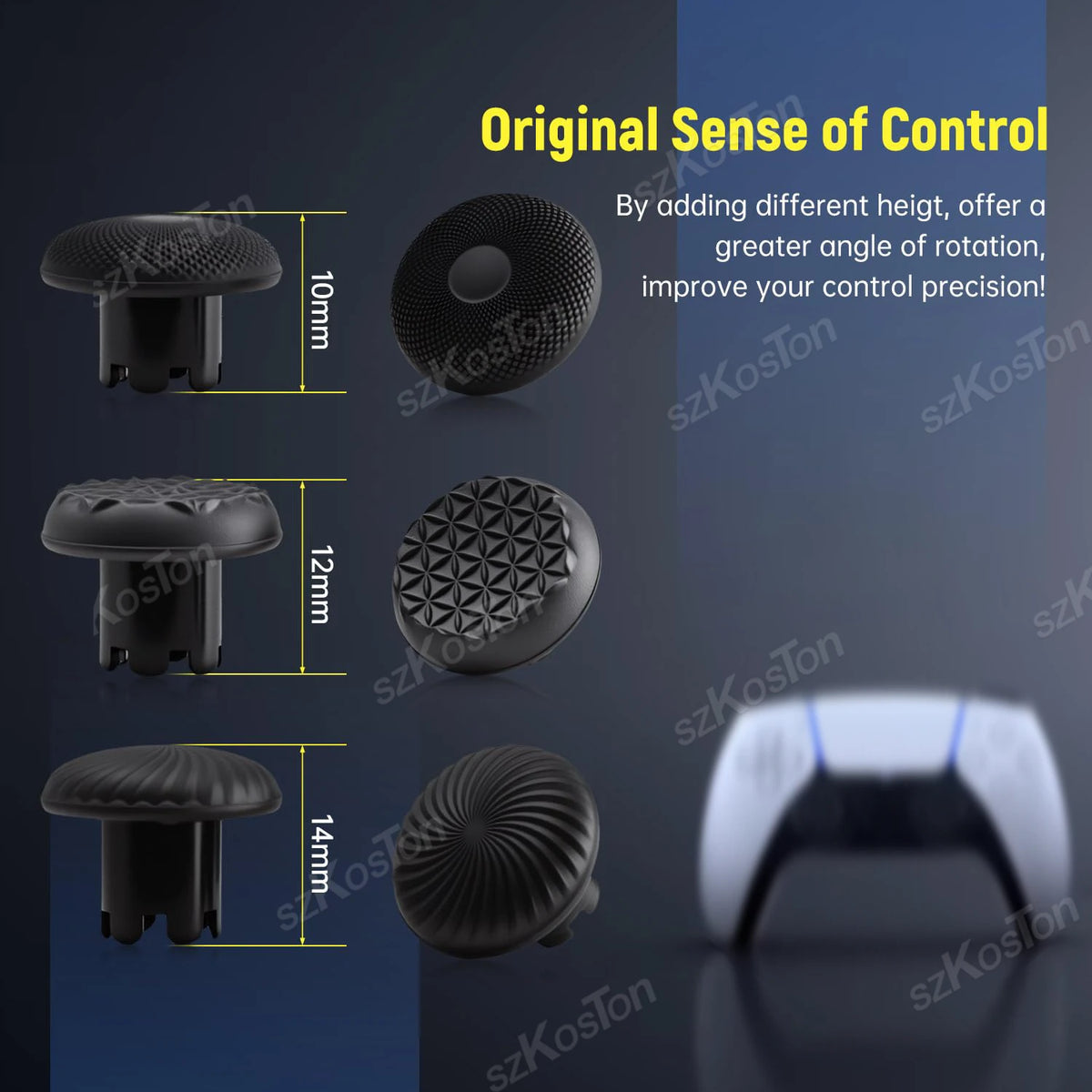 Replacement Thumbstick Caps for PS5 PS4 Controller Analog Jo