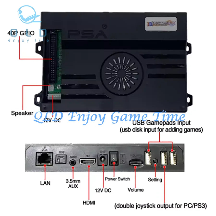 128GB 3D Pandora Saga EX2 Arcade Box 10888 in 1 For DIY Kit 