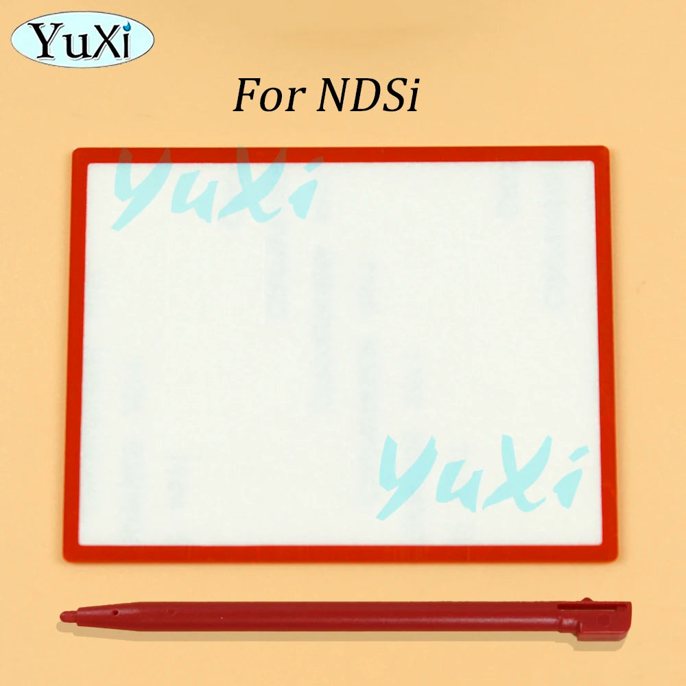 1Set For NDSi XL LL Top Screen LCD Screen Lens Cover For Nintend DSi Game Console Plastic Stylus Pen Upper Protection Panel Kit